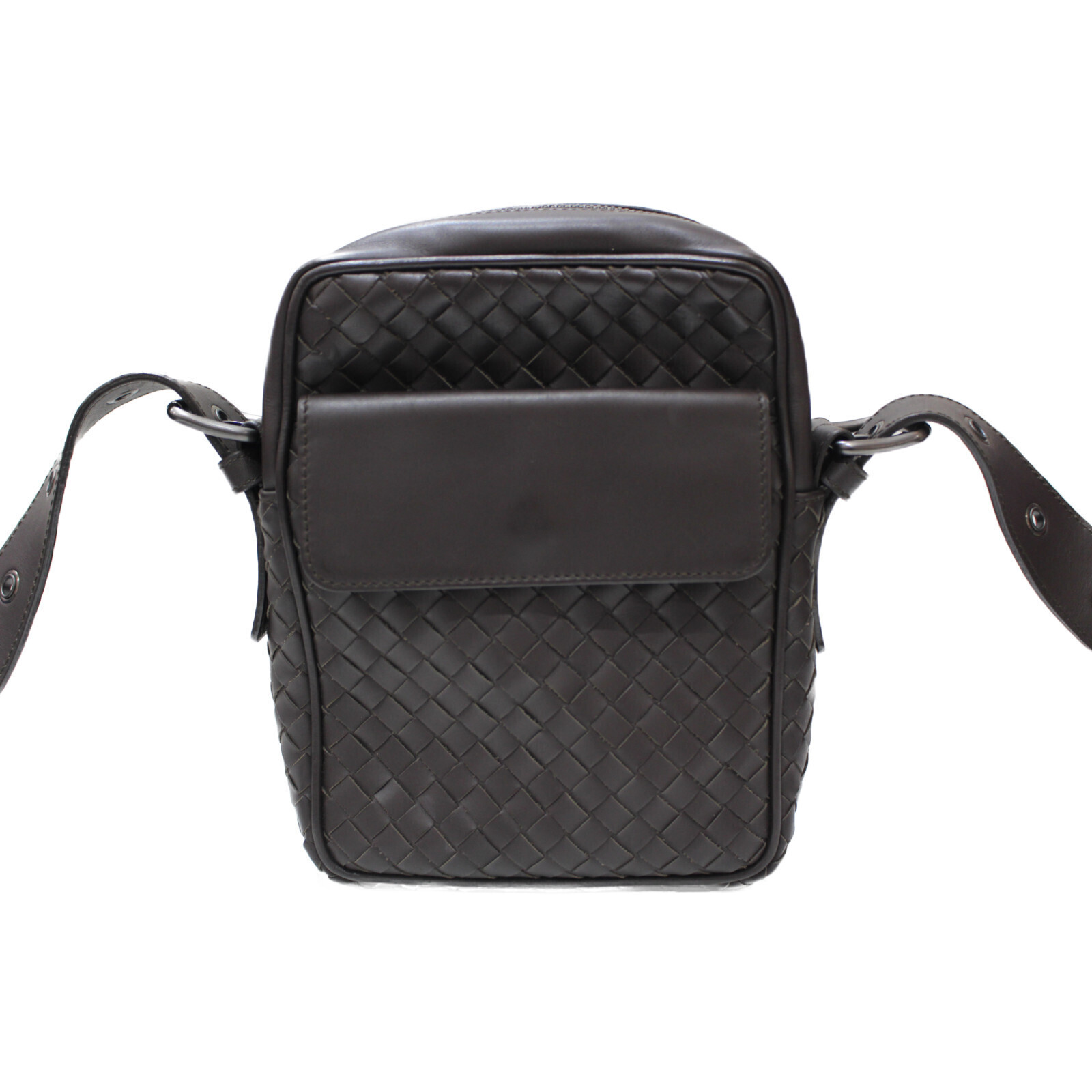 Bottega Veneta Shoulder Bag Black Leather